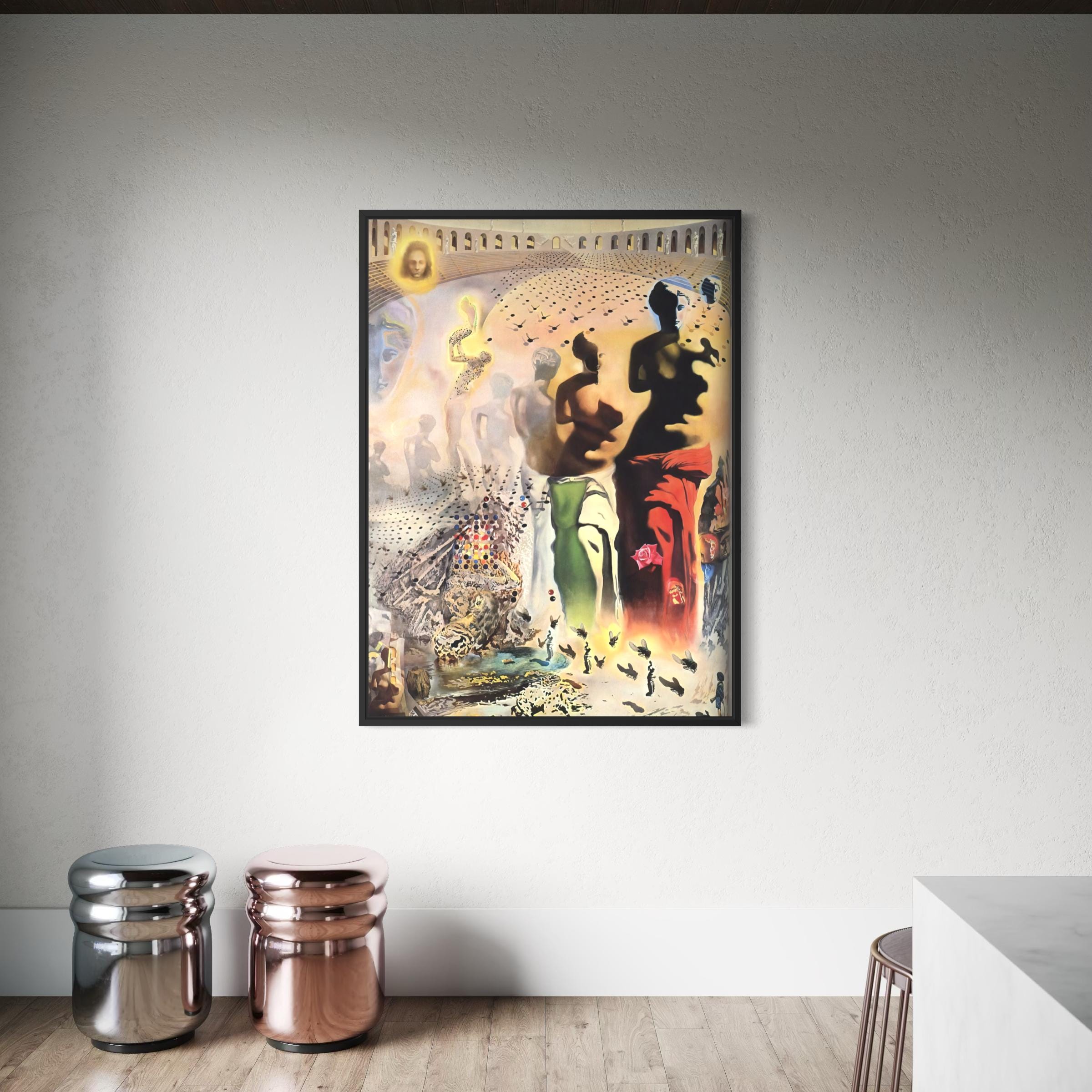 Salvador Dali Wall Art Canvas Framed Poster Print the