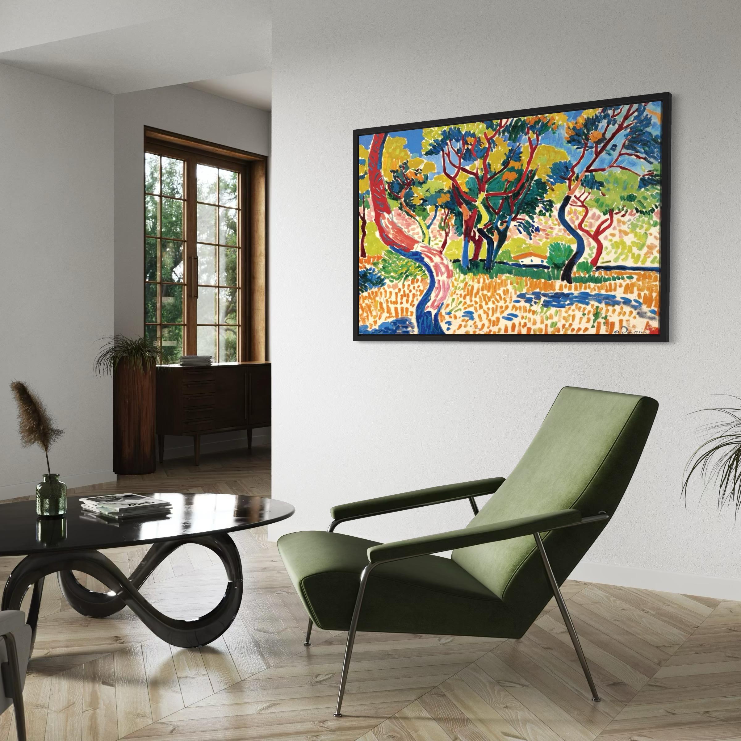 Andre Derain Fauvism Wall Art Framed Canvas / Poster Print Trees