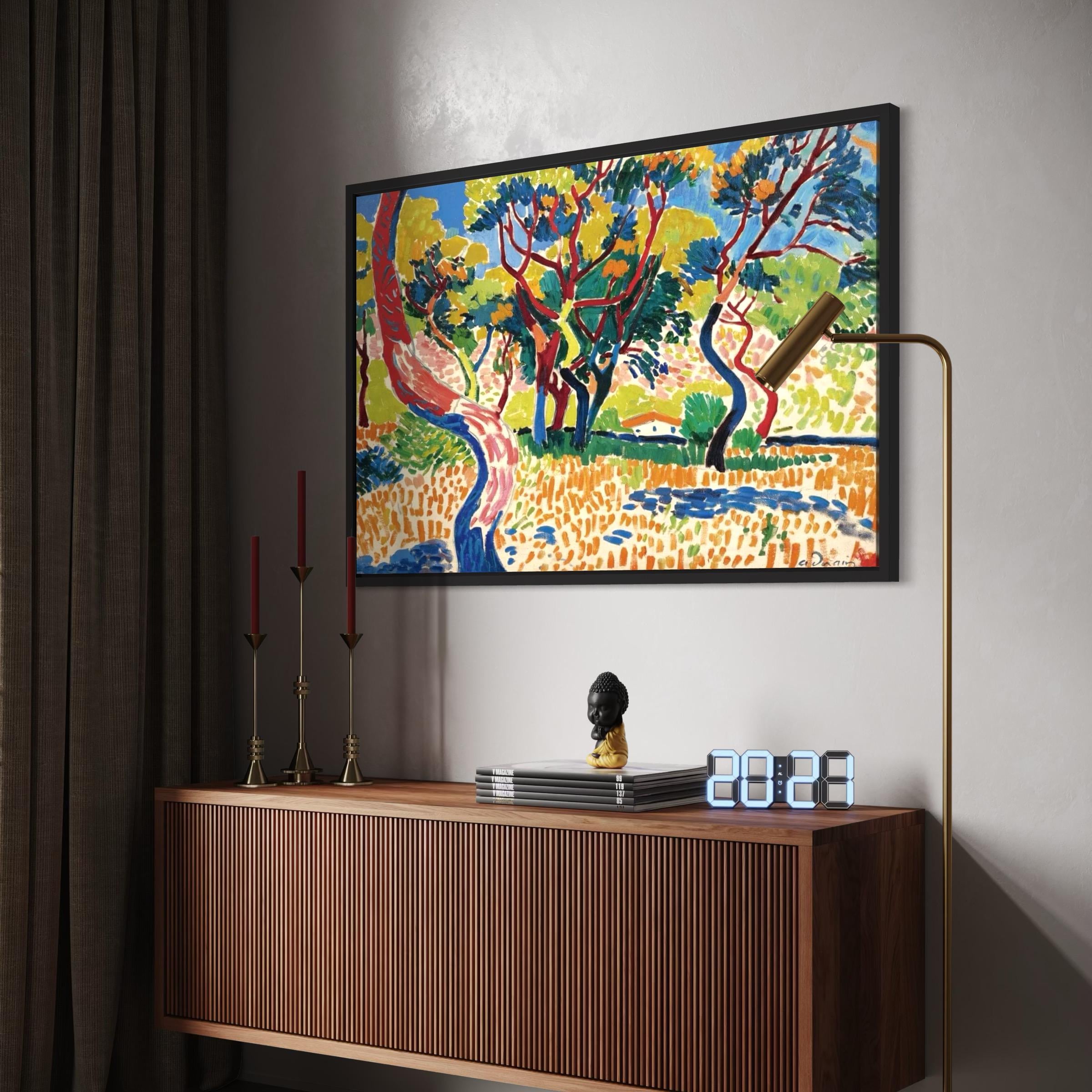 Andre Derain Fauvism Wall Art Framed Canvas / Poster Print Trees