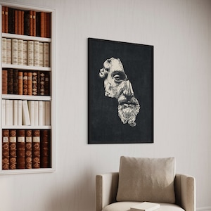Cuadro de Marco Aurelio Antonino Augusto para pared, decoración moderna para el hogar y la oficina, póster de filosofía estoica, idea para regalo. imagen 4