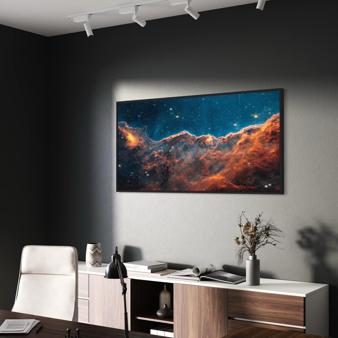 Framed Wall Art Canvas Print | James Webb NASA Space Telescope Poster ...