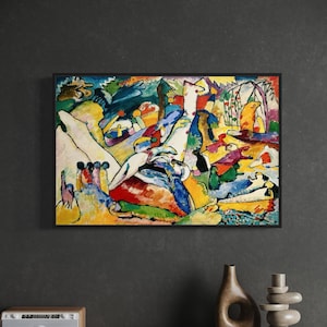 Wassily Kandinsky "Esboço para Composição II" Canvas Wall Art | Impressão de pôster abstrato | Emoldurado ou sem moldura