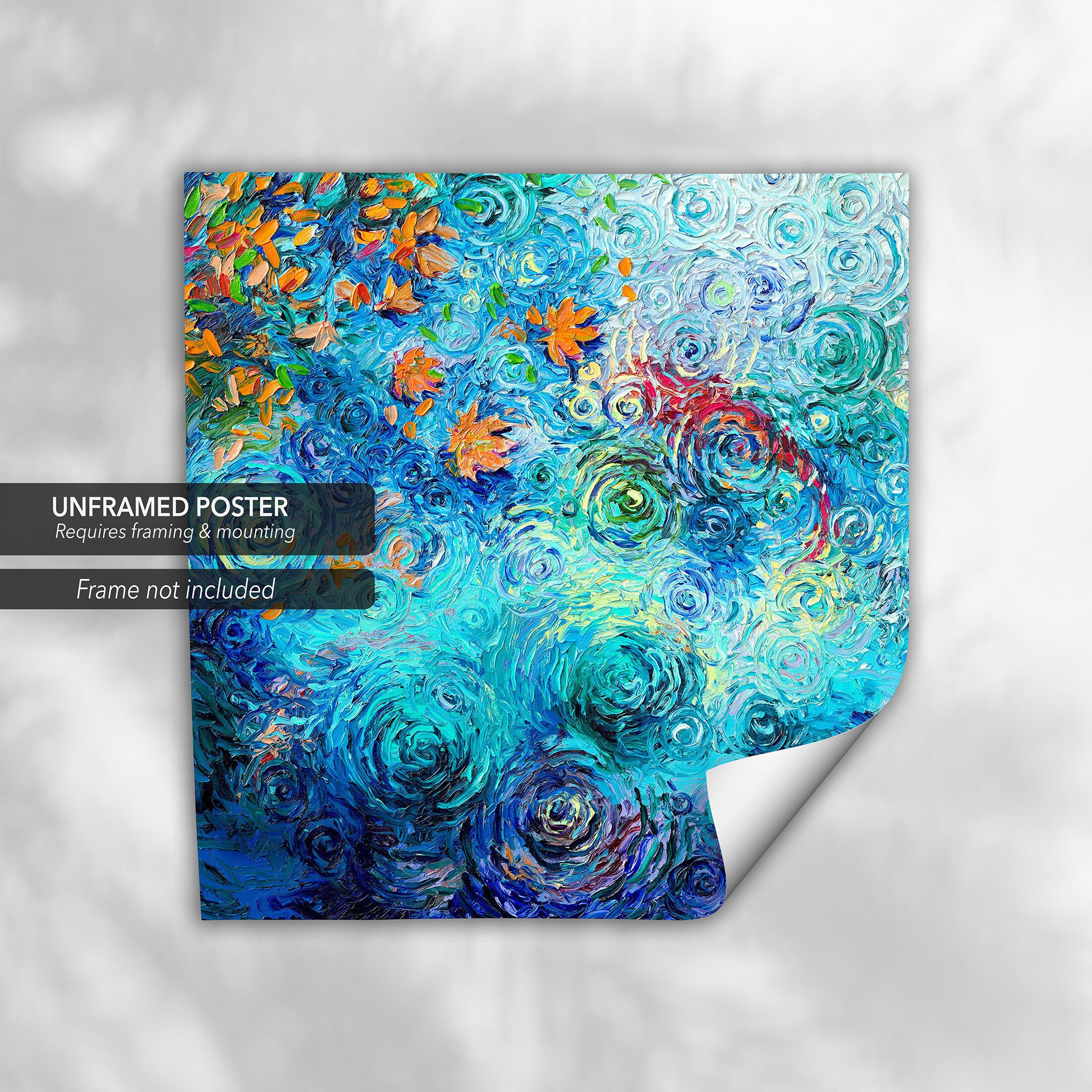 Autumn Koi Canvas Wall Art Modern Print Interior Decorative Etsy