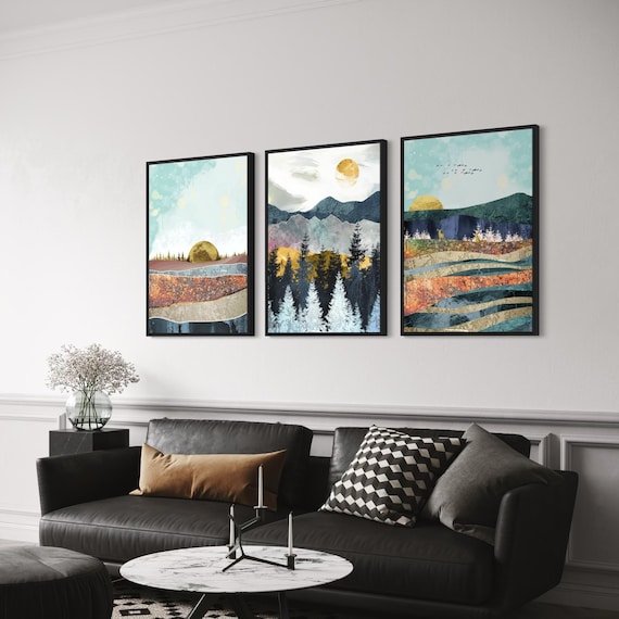 Tableau Toile Déco Murale – Forêt Nature Paysage – Effet 3D – Taille Au Choix – Neuf – Marque WALLARENA
