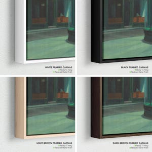 Edward Hopper Nighthawks Canvas Wall Art | 1942 Famous Painting Poster Print, American Modern Art Decor image 6