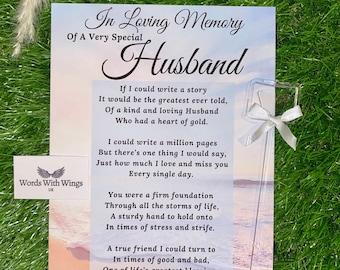 Dear Wife In Heaven Memorial Graveside Card Grave ornament 