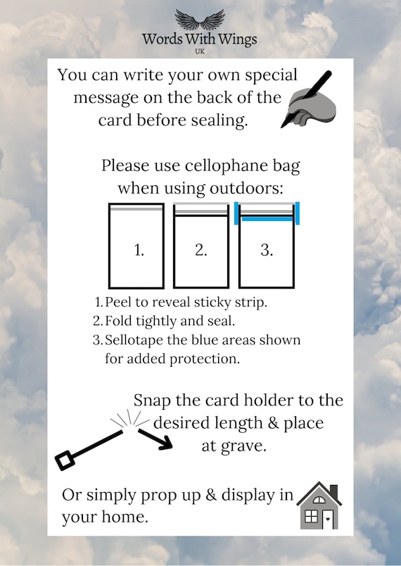 In Loving Memory Of A Special Brother – Blue Memorial Grave Card With Poem