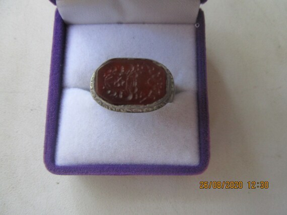 ring .Pseudoheraldry. 17-18th century. Silver.