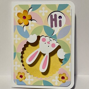 Carte de voeux de Pâques artisanale