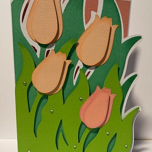 Bella carta tulipano primaverile!