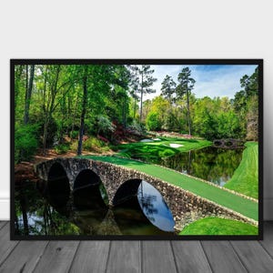Augusta National Golf Canvas Poster, Augusta National Golf Wall Art, Georgia Poster, Golf Club Wall Art, Masters Golf, Corner Golf Gifts