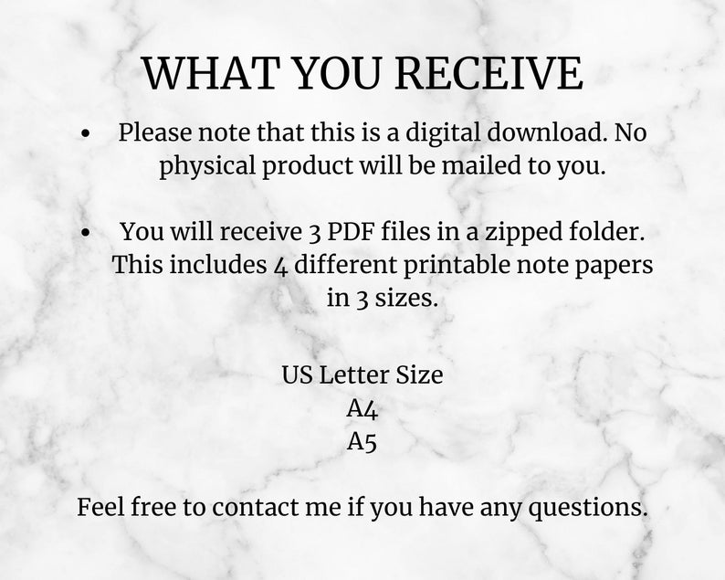 Note-taking Templates Printable Paper Note Taking Journal - Etsy