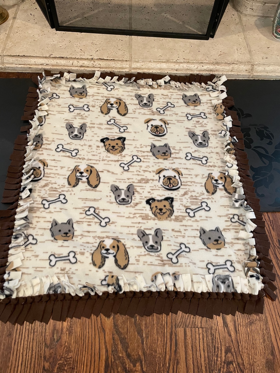 LARGE NoSew FLEECE DOG Blankets Knotted Fleece Dog Blankets Etsy