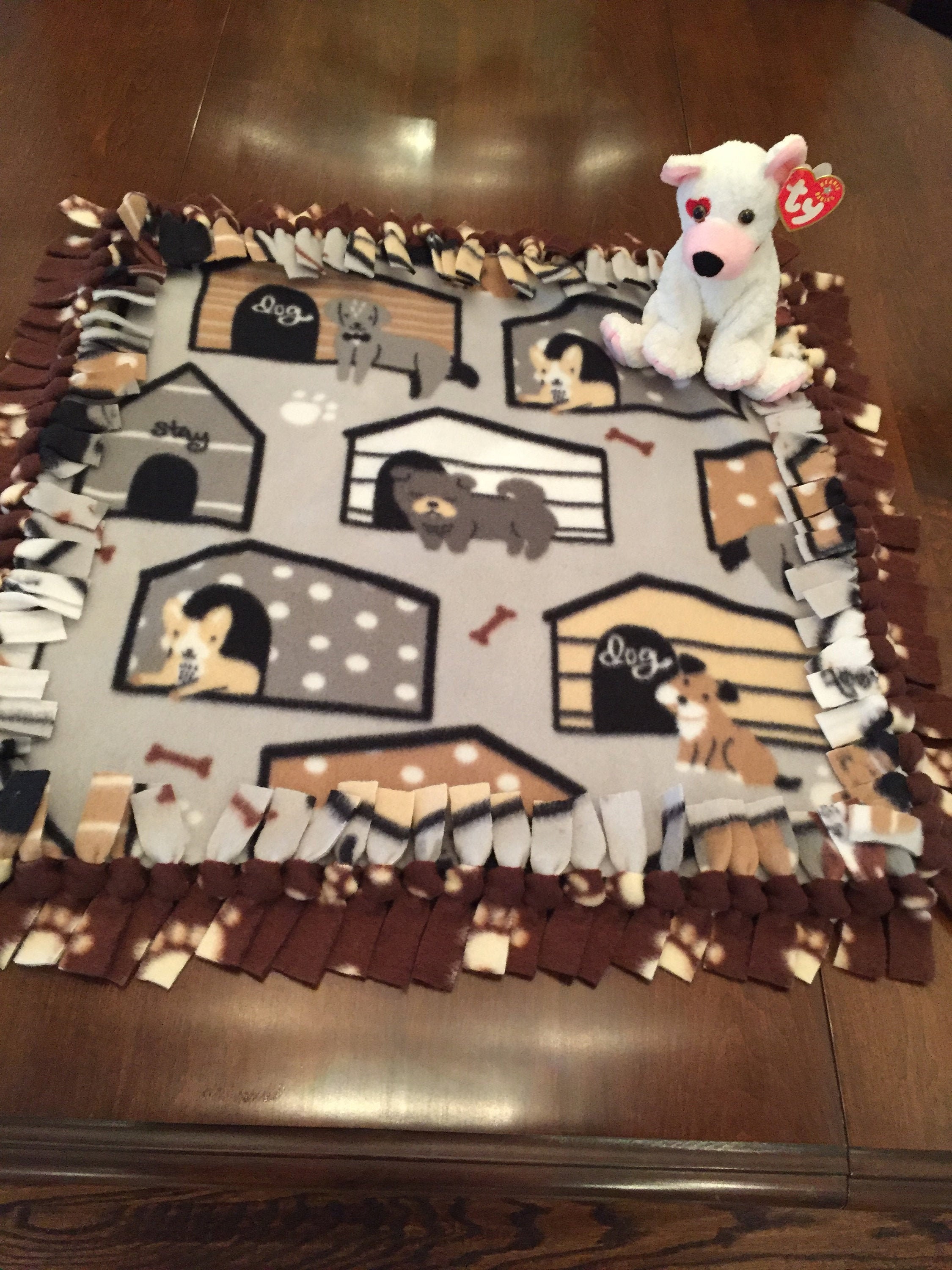 DOG HOUSES No Sew Pet Blanket Fleece Blanket Small and Etsy