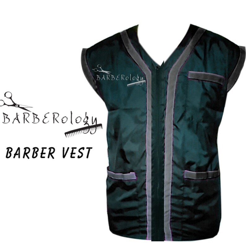 Barber vestBarber jacketbarber stylist vestBlack vest M to Etsy