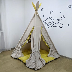 Play Teepee Tor girls 2nd Birthday Gifts Kids Playhouse Toddler Tipi