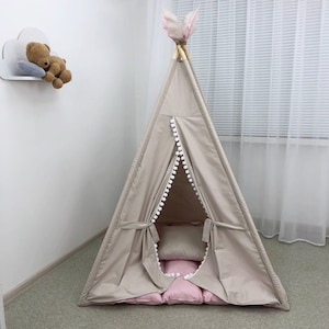 Princess Teepee Girls Play Tent Playhouse