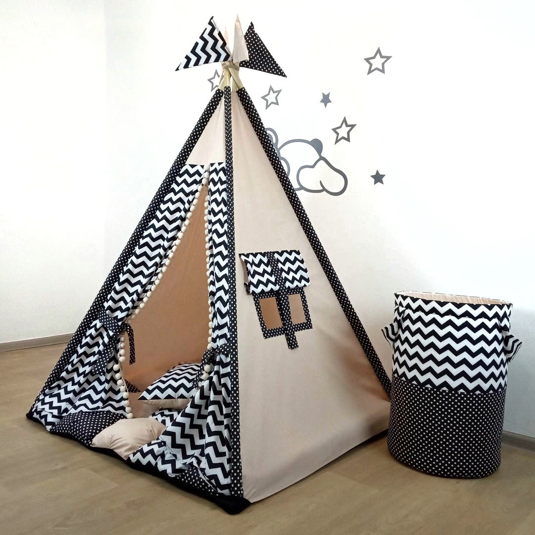 Childrens Wigwam Tipi Tent for Kids 1st Birthday Gift Ideas Etsy