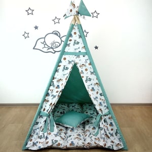 Boys Play Tent Vehicle Teepee Playhouse