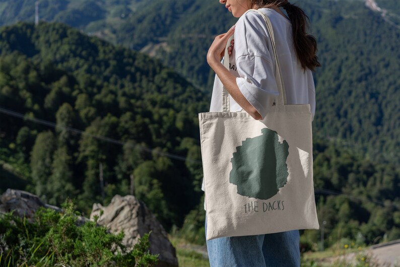 Lake George 518 Adirondack New York Adirondacks The Dacks Adirondacks Reusable Tote Bag| The Dacks Lake George Reusable Tote Bag