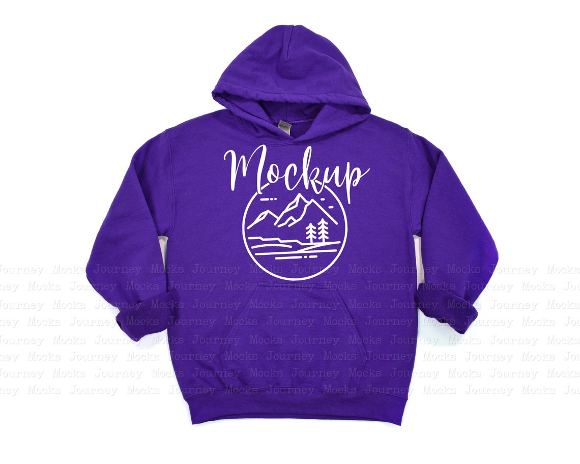 purple gildan sweatshirt