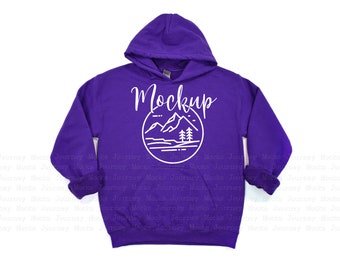 Purple | Gildan 18500 Mockup | Gildan Hoodie Mockup | 18500 Gildan Heavy Blend Flat Lay  | Lifestyle Hoodie Mockup | 18500 Hoodie Mockup