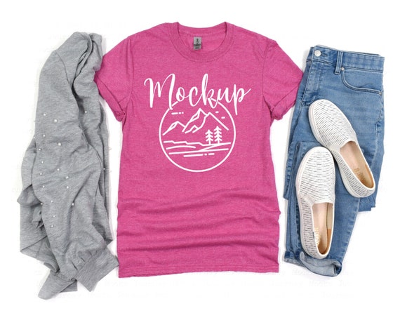 gildan heather berry