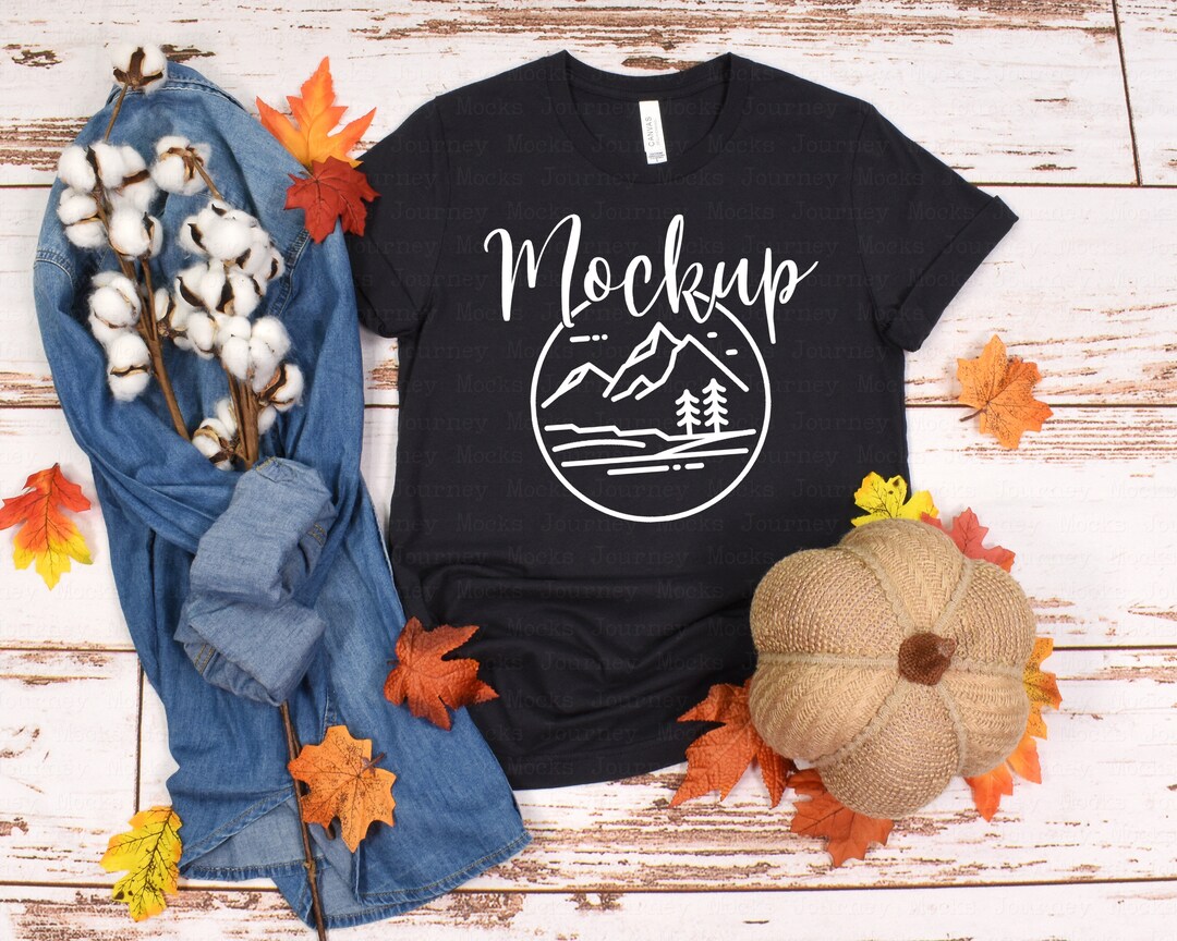 3001 Dark Grey | Bella Canvas 3001 Mockup Fall | 3001 Bella Mockup ...