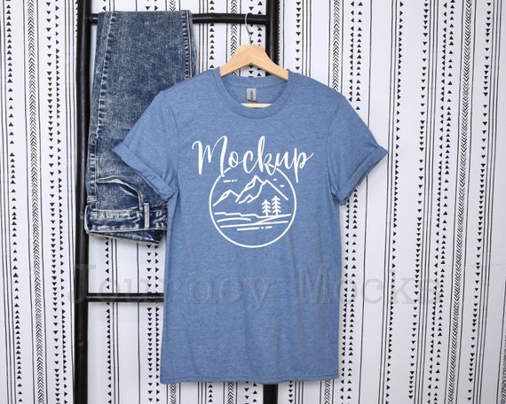 Gildan 64000 Maquette Heather Indigo 