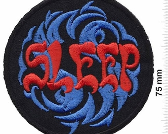 SLEEP STONER//DOOM METAL EMBROIDERED BACK PATCH