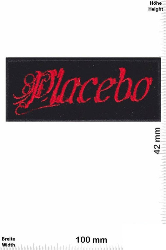Placebo Red Black VINTAGE MINT Condition 80s Patch