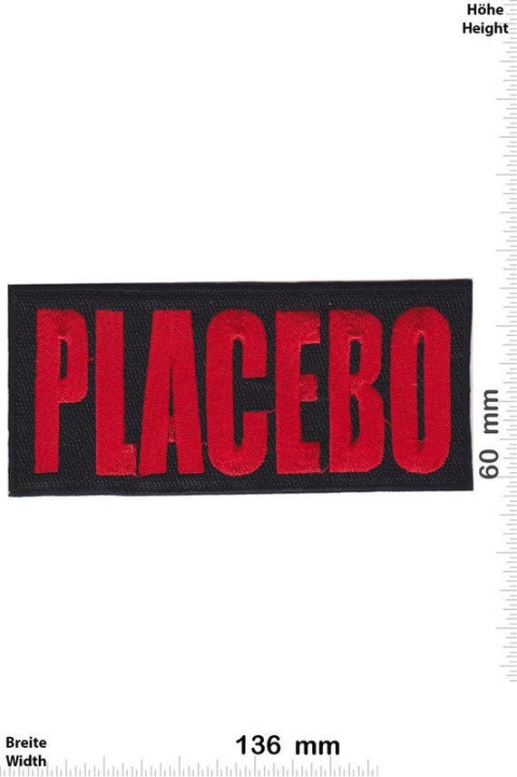 Placebo Red Big VINTAGE MINT Condition 80s Patch B