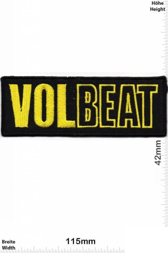 Volbeat Gold VINTAGE MINT 80s Patch Badge Embroide