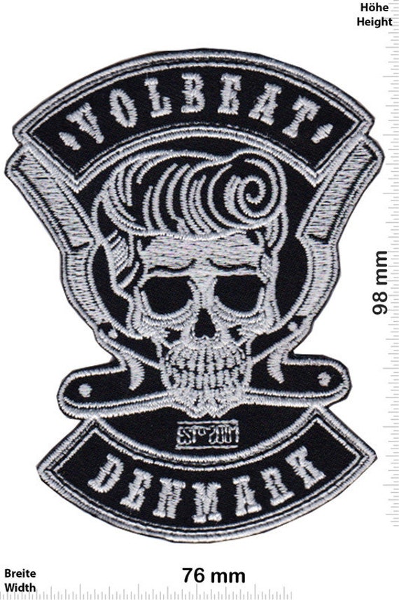 Volbeat Denmark VINTAGE MINT 80s Patch Badge Embro
