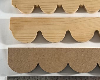 Aazon.co: UFunhoe 6Pack Of 24 Inch Unfinished Wooden Scalloped