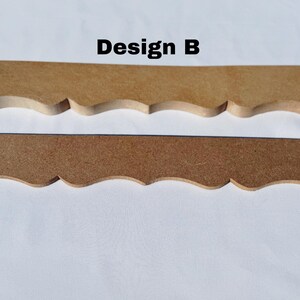 Professional Grade Furniture Trim Unfinished Wood Molding Scalloped Edge Design Cabinet Door Dresser Applique MDF Architectural Detail Interior Design Element Decorative Molding for Restoration Projects Commercial Quality Ornamental Woodworking Accent