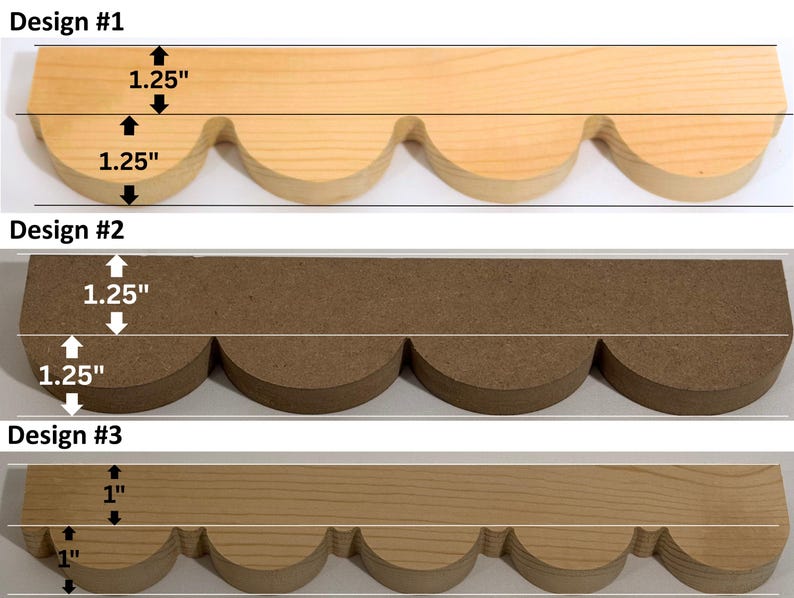 Birch Material Trim Victorian Furniture Enhancement Decorative Scallop Edge Moulding Unfinished Wood Cabinet Detail Elegant Design Vintage Style Home Decor Accent DIY Project Supply Furniture Restoration Material Traditional Pattern