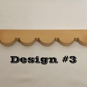 Elegant Design Trim Victorian Style Moulding Decorative Scallop Edge Unfinished Wood Birch Material Cabinet Detail Vintage Furniture Enhancement DIY Project Supply Home Decor Accent Furniture Makeover Essential Traditional Pattern