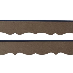DIY Furniture Makeover Scalloped Trim Decorative Edge Design Unfinished Wood Material Custom Size Available Elegant Border Detail Cabinet Enhancement Project Dresser Upgrade Solution Designer Inspired Pattern Home Decor Element Craft Supply