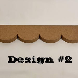 Vintage Inspired Trim Victorian Furniture Molding Scalloped Edge Design Decorative Wood Detail Cabinet Enhancement Option Dresser Restoration Project Unfinished Material Selection DIY Home Improvement Supply Custom Size Available