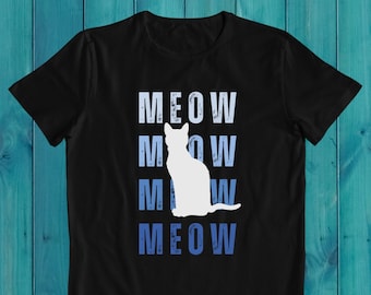 Camiseta con ilustración de gato: Regalo ideal para mamás y papás amantes de los gatos.