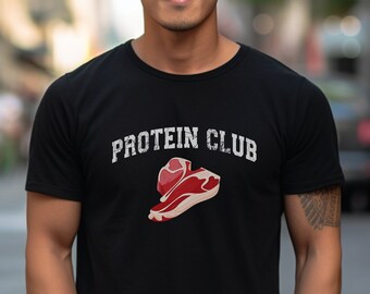 Protein Club Gym T-Shirt: Weightlifting Workout Shirt