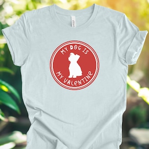 Womens Valentine&#39;s Day Shirt Womens Dog Mom T-shirt Valentine Dog Owner Shirt Yorkie Dog Mama Shirt, Terrier Mens Valentine&#39;s Day Tshirt