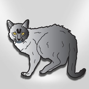Werecat Werewolf Cat Mythology Hard Enamel Pin