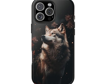 Regal Wolf Artwork iPhone Case: Nature-Inspired Animal Lover Gift