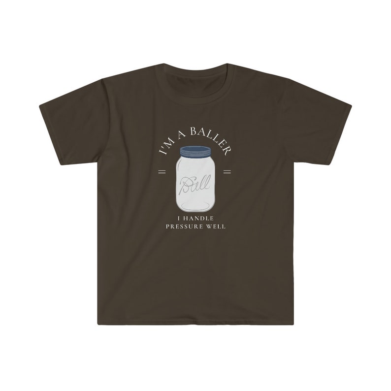 Camiseta "Soy un Baller" de conservas, regalo para la conservación de alimentos Dark Chocolate