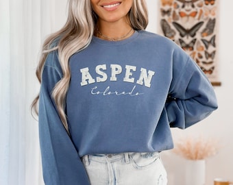 Aspen Colorado Sweatshirt: Vintage Rocky Mountains Crewneck