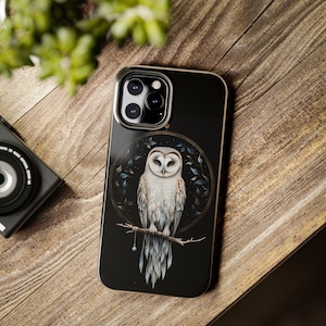 Owl iPhone 14, 13, 12, 11 Pro Max Case | Nature-Inspired iPhone Case for Witches | Halloween Owl Phone Case | Wiccan Cottage Core Punk