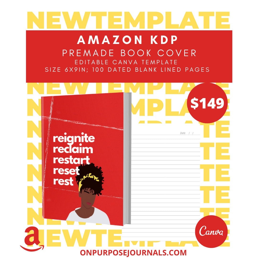  Kdp Book Cover Template For Canva 