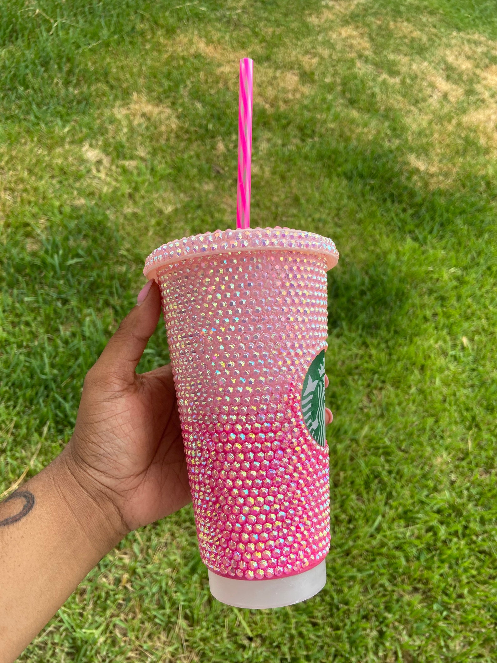 Pink Ombre 24oz Reusable Starbucks Cup Etsy